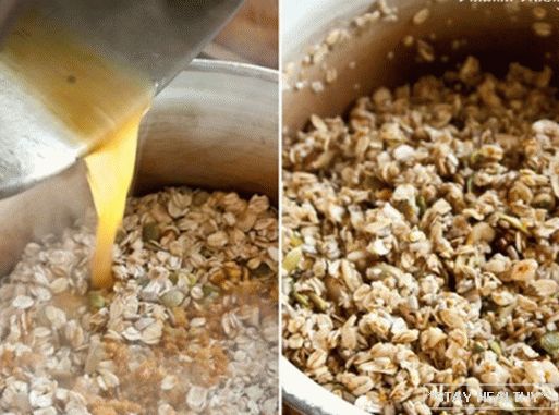 Oranžová granola se sušenými meruňkami a ananasem