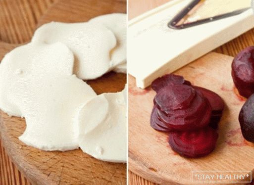 Červená řepa caprese