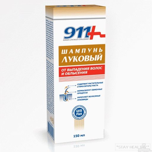 Cibulový šampon 911 pro vypadávání vlasů:recenze