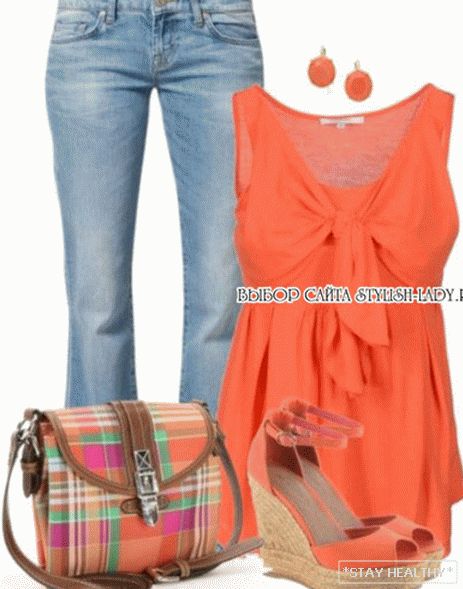 Co nosit s oranžovými botami, foto