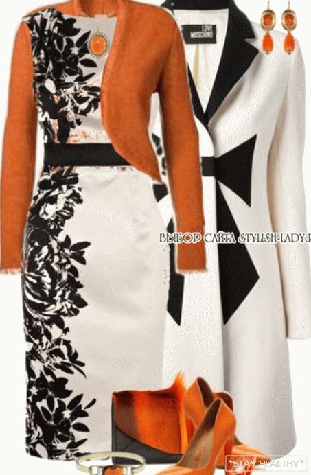 Co nosit s oranžovými botami, foto