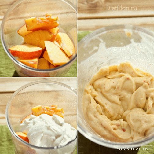 Peach Smoothie s avokádem a lněným semínkem