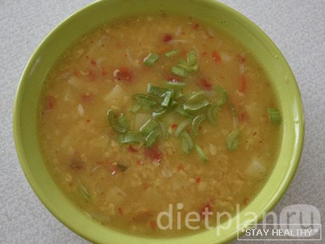 Турецкий суп с булгуром и čočka