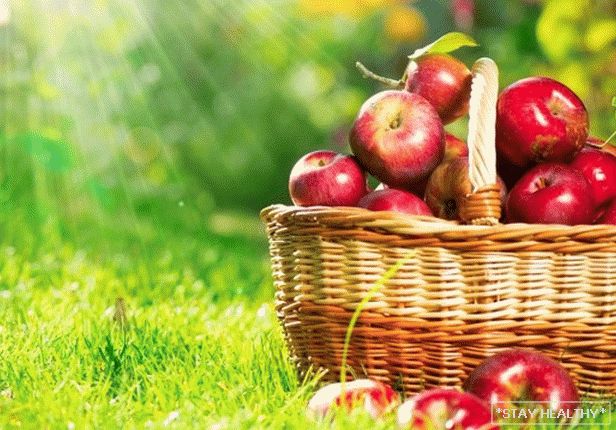 Корзина с яблоками