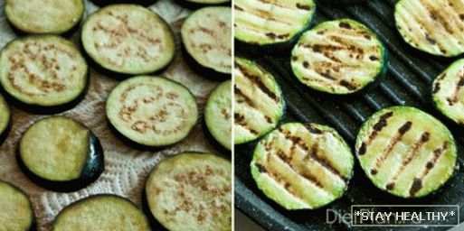 Salát s grilovanou zeleninou a sýrem