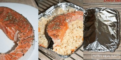 Pečený losos s kuskusem